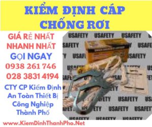 Hình ảnh kiểm định cáp chống rơi