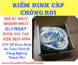 Hình ảnh kiểm định cáp chống rơi