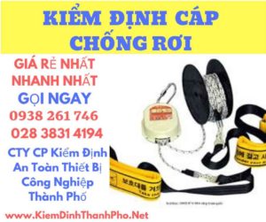 Hình ảnh kiểm định cáp chống rơi