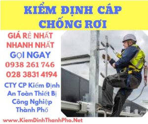 Hình ảnh kiểm định cáp chống rơi