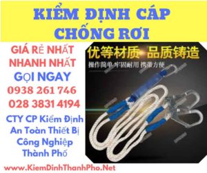 Hình ảnh kiểm định cáp chống rơi