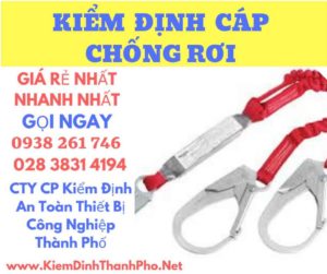 Hình ảnh kiểm định cáp chống rơi