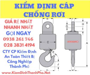 Hình ảnh kiểm định cáp chống rơi