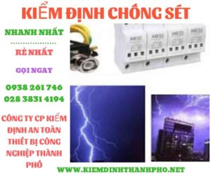 Hình ảnh kiểm định chông sét