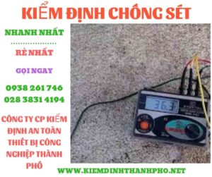 Hình ảnh kiểm định chông sét