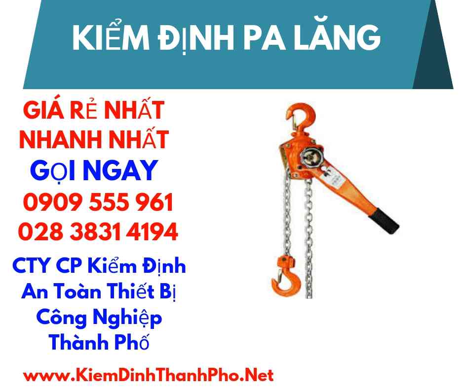 hình ảnh kiểm định pa lăng