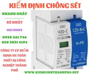 Hình ảnh kiểm định chông sét