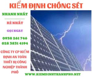 Hình ảnh kiểm định chông sét