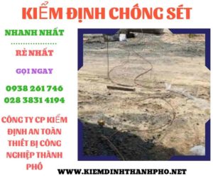 Hình ảnh kiểm định chông sét