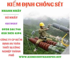 Hình ảnh kiểm định chông sét