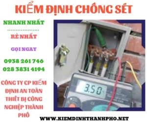 Hình ảnh kiểm định chông sét