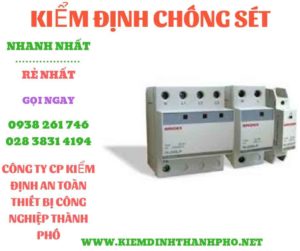 Hình ảnh kiểm định chông sét