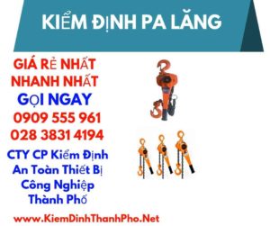 hình ảnh kiểm định pa lăng