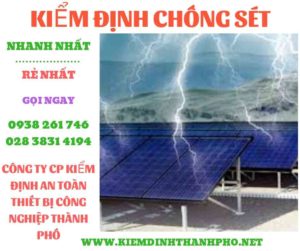 Hình ảnh kiểm định chông sét