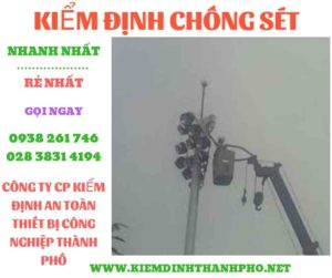 Hình ảnh kiểm định chông sét