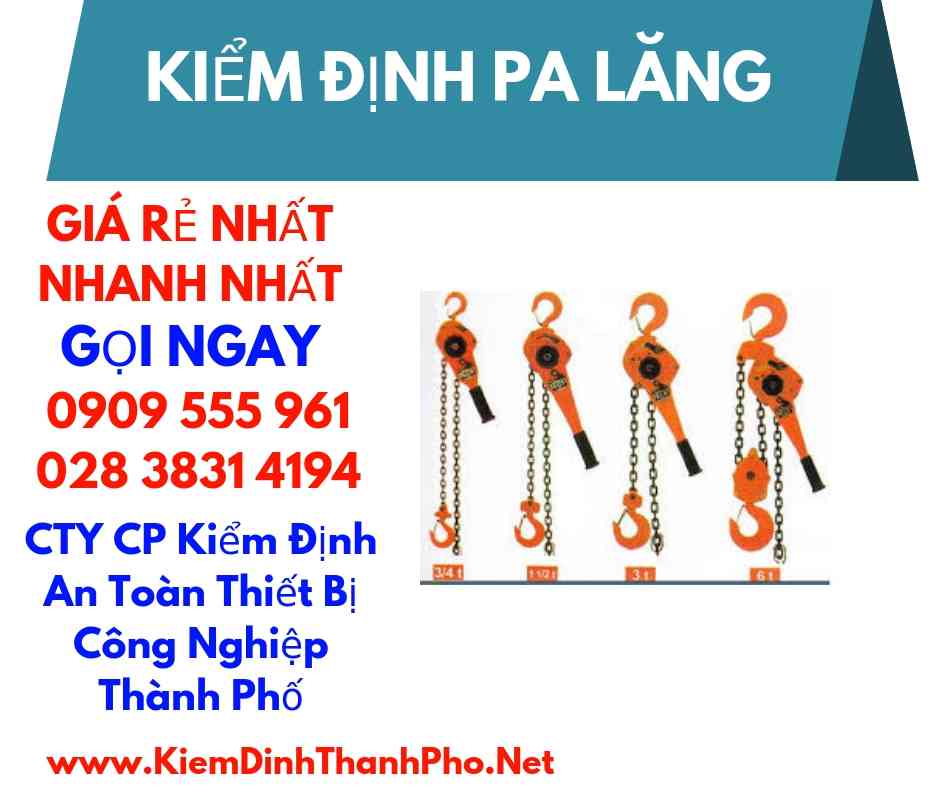 hình ảnh kiểm định pa lăng