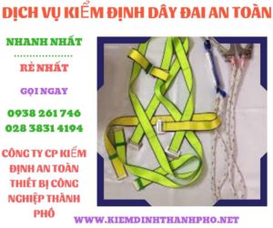 Hình ảnh kiểm định dây đai an toàn