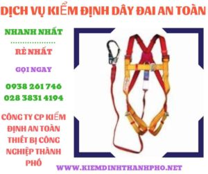 Hình ảnh kiểm định dây đai an toàn