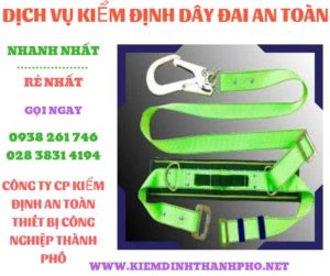 Hình ảnh kiểm định dây đai an toàn