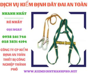 Hình ảnh kiểm định dây đai an toàn