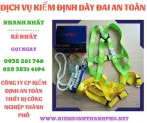 Hình ảnh kiểm định dây đai an toàn