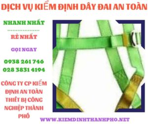 Hình ảnh kiểm định dây đai an toàn