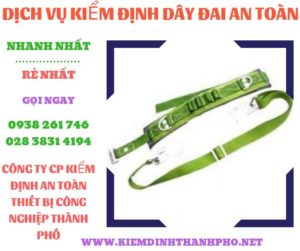 Hình ảnh kiểm định dây đai an toàn