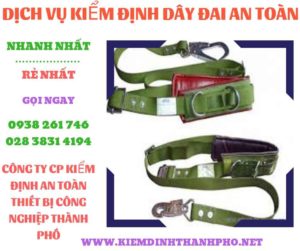 Hình ảnh kiểm định dây đai an toàn