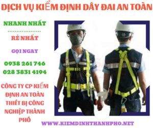 Hình ảnh kiểm định dây đai an toàn