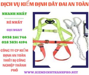 Hình ảnh kiểm định dây đai an toàn