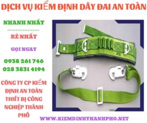 Hình ảnh kiểm định dây đai an toàn