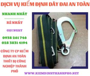 Hình ảnh kiểm định dây đai an toàn