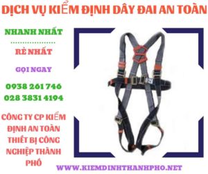 Hình ảnh kiểm định dây đai an toàn