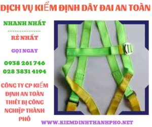 Hình ảnh kiểm định dây đai an toàn