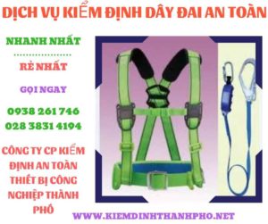 Hình ảnh kiểm định dây đai an toàn