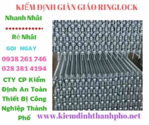 Hình ảnh kiểm định giàn giáo ringlock