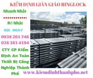 Hình ảnh kiểm định giàn giáo ringlock