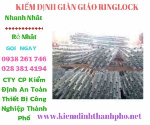 Hình ảnh kiểm định giàn giáo ringlock