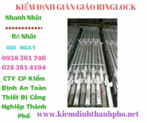 Hình ảnh kiểm định giàn giáo ringlock