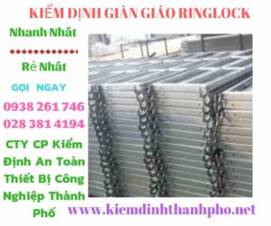 Hình ảnh kiểm định giàn giáo ringlock