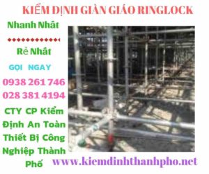 Hình ảnh kiểm định giàn giáo ringlock