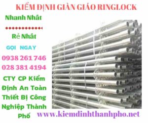 Hình ảnh kiểm định giàn giáo ringlock