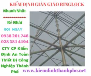 Hình ảnh kiểm định giàn giáo ringlock