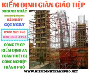 Hình ảnh kiểm định giàn giáo tiệp