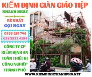 Hình ảnh kiểm định giàn giáo tiệp