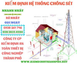 Hình ảnh kiểm định hệ thống chống sét