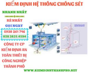 Hình ảnh kiểm định hệ thống chống sét