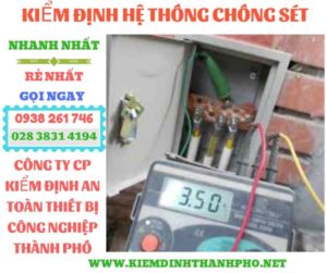 Hình ảnh kiểm định hệ thống chống sét