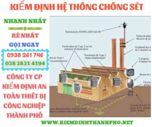 Hình ảnh kiểm định hệ thống chống sét