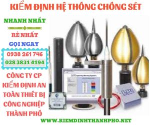 Hình ảnh kiểm định hệ thống chống sét